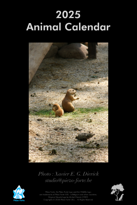 Calendrier Animaux, par Xavier E. G. Dierick